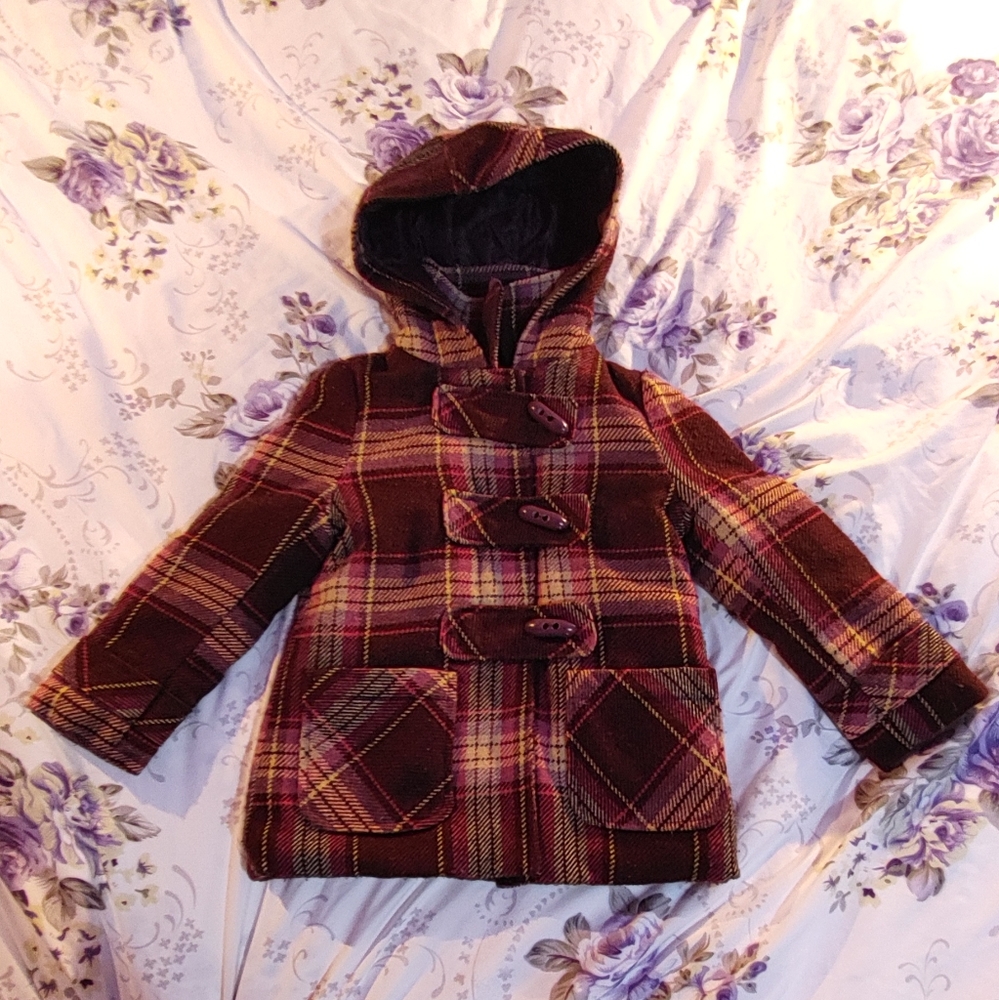 Sweet little girls wool coat